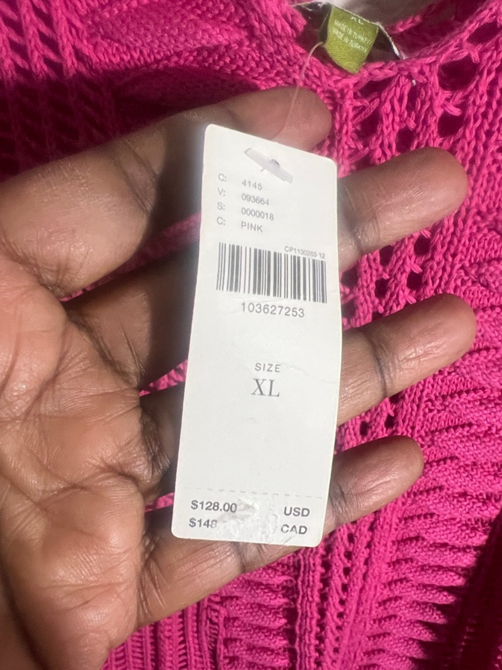 Anthropologie Celandine Amara Sweater Dress Sz XL NWT coastal summer beach - Picture 6 of 9